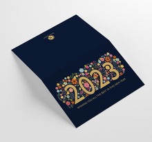 Load image into Gallery viewer, 2023 Bright Floral Happy New Year Cards w/ White Envelopes (25 Count)
