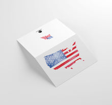 Load image into Gallery viewer, American Flag, Veteran's Day, Memorial Day, Military Appreciation Thank You Cards w/ White Envelopes, (25 Count), Made in the U.S.A.