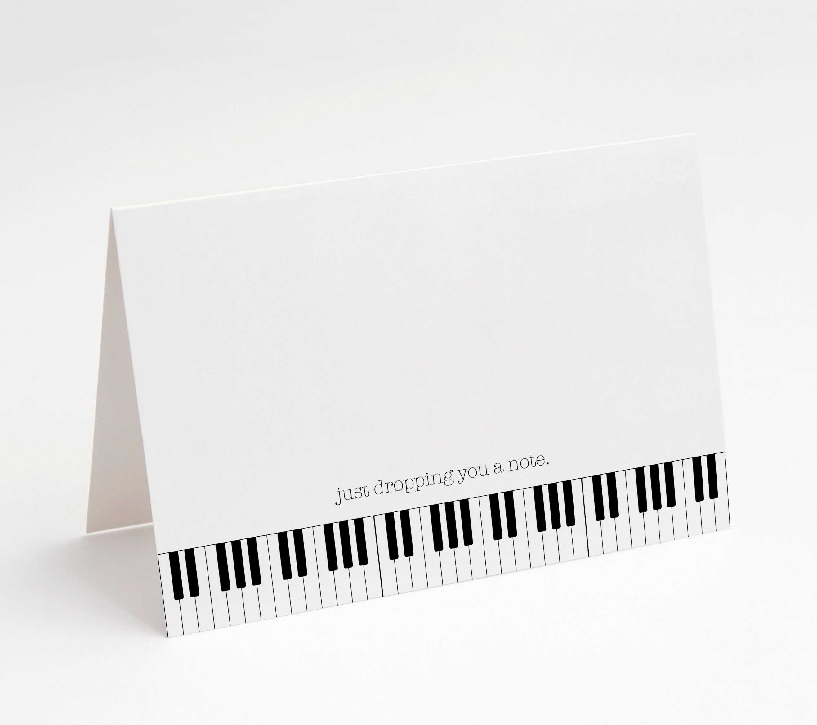 Music Note Cards with Envelopes, Blank Inside, Made in The U.S.A. (Dropping You A Note)