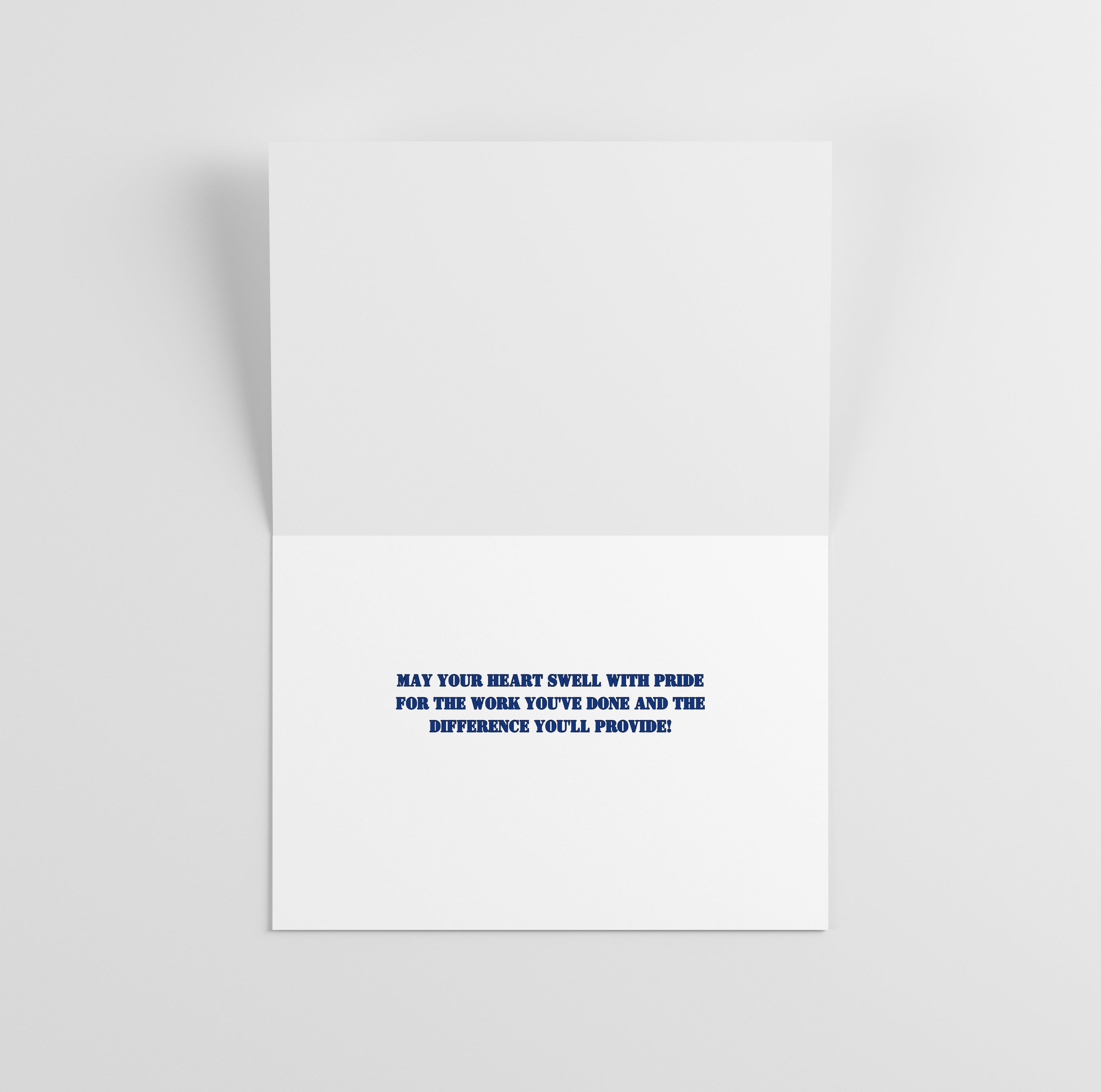 Police Academy Graduation Cards w/Premium 32lb White Envelope, Peel and Seal Envelope, Made in the USA by Small Business