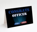 Police Academy Graduation Cards w/Premium 32lb White Envelope, Peel and Seal Envelope, Made in the USA by Small Business