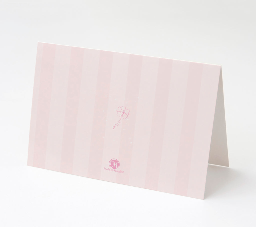 Sweet Pink Goddaughter Christian Baptism Greeting Card, 5"x7" Greeting Card w/Envelope, Made in the USA