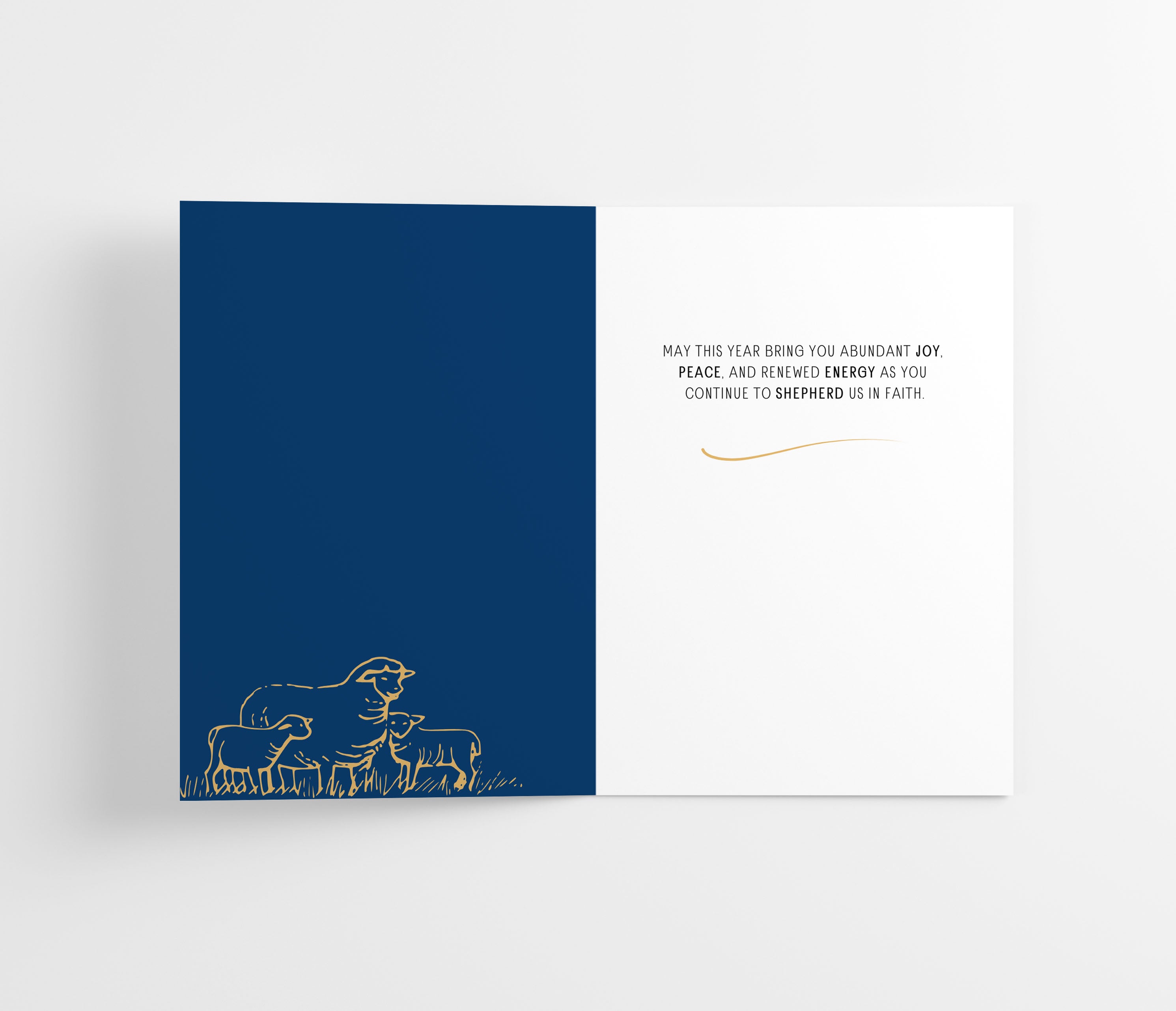 Happy Birthday Pastor Greeting Card - Single 5x7 Card with Envelope