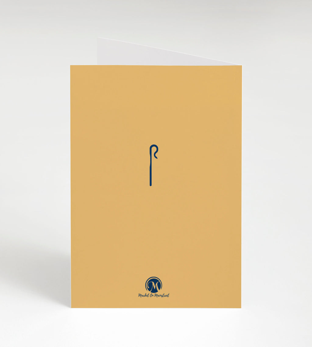 Happy Birthday Pastor Greeting Card - Single 5x7 Card with Envelope