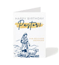 Happy Birthday Pastor Greeting Card - Single 5x7 Card with Envelope