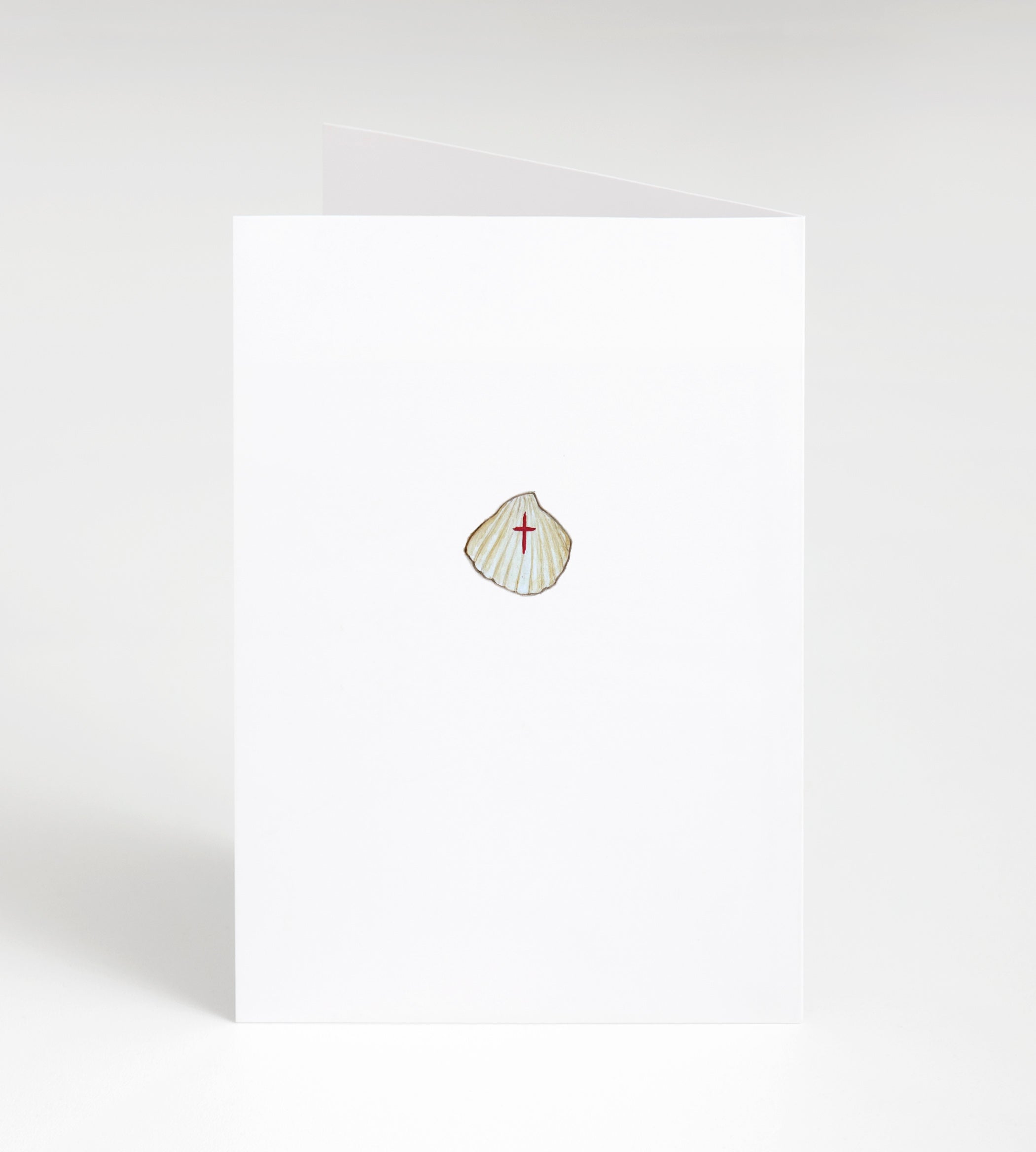 Shell Baptism Christian Faith Milestone Greeting Card, 5"x7" Folded Card w/Envelope, Made in the USA