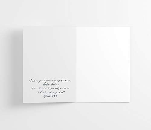 Watercolor Christian Sympathy Cards with Envelopes (25 Count)