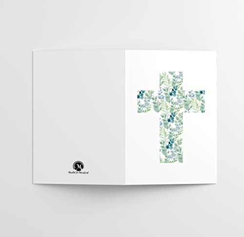Watercolor Cross Cards for Thank You, Encouragement, Prayer or Just Because (25 Count)