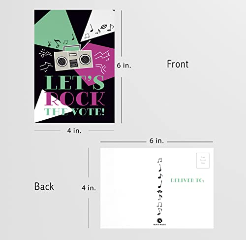 Get Out And Vote Postcards, 100 Postcards Per Package, 4x6 Inches, Made In The USA