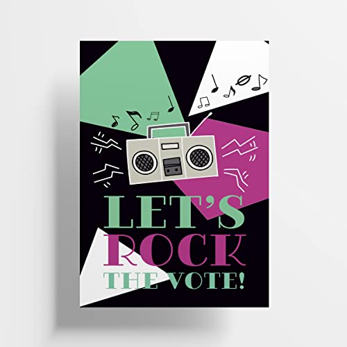 Get Out And Vote Postcards, 100 Postcards Per Package, 4x6 Inches, Made In The USA