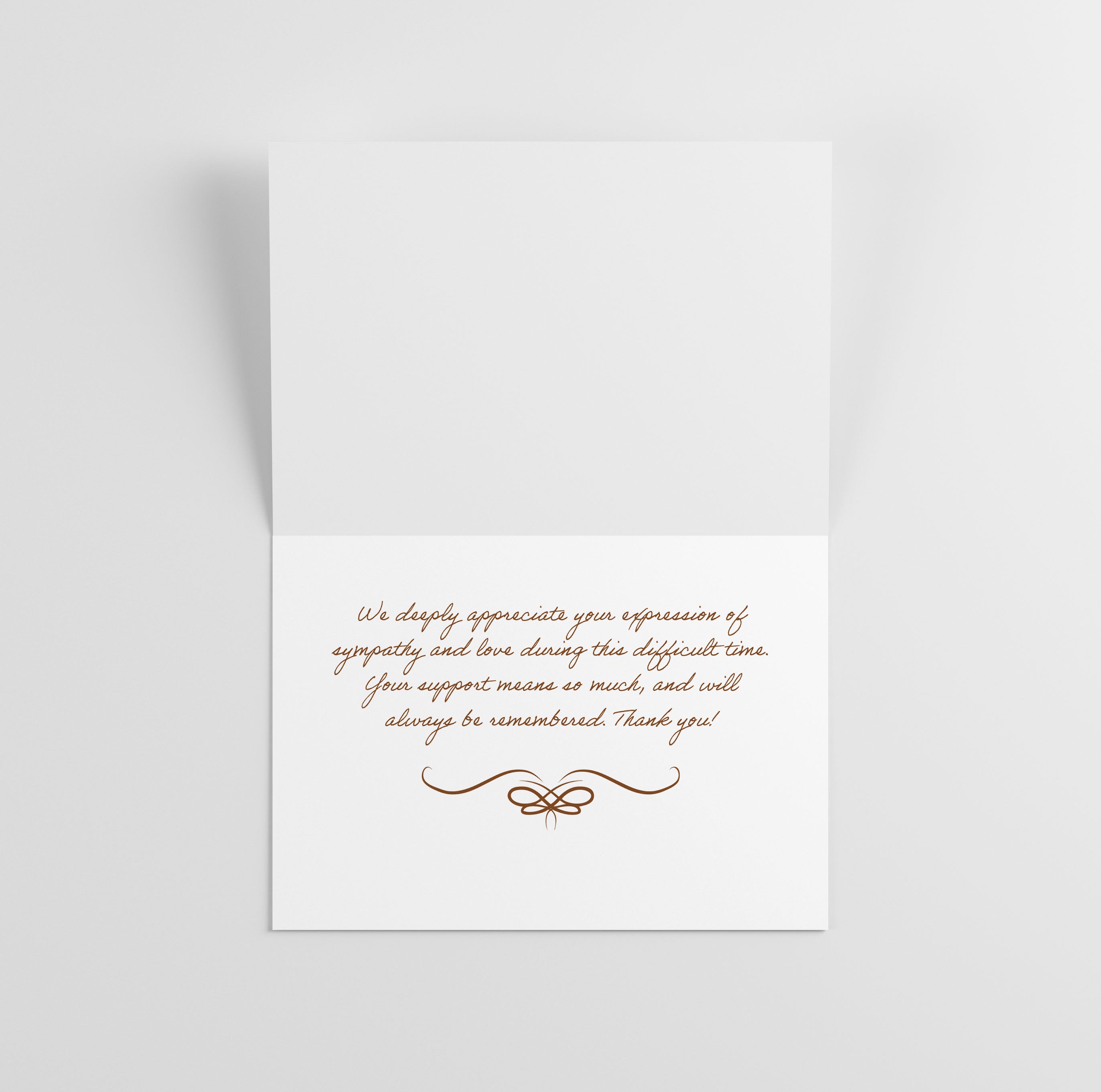 Sympathy/Funeral Thank You Cards - Autumn Lake w/ Envelopes (25 Count)