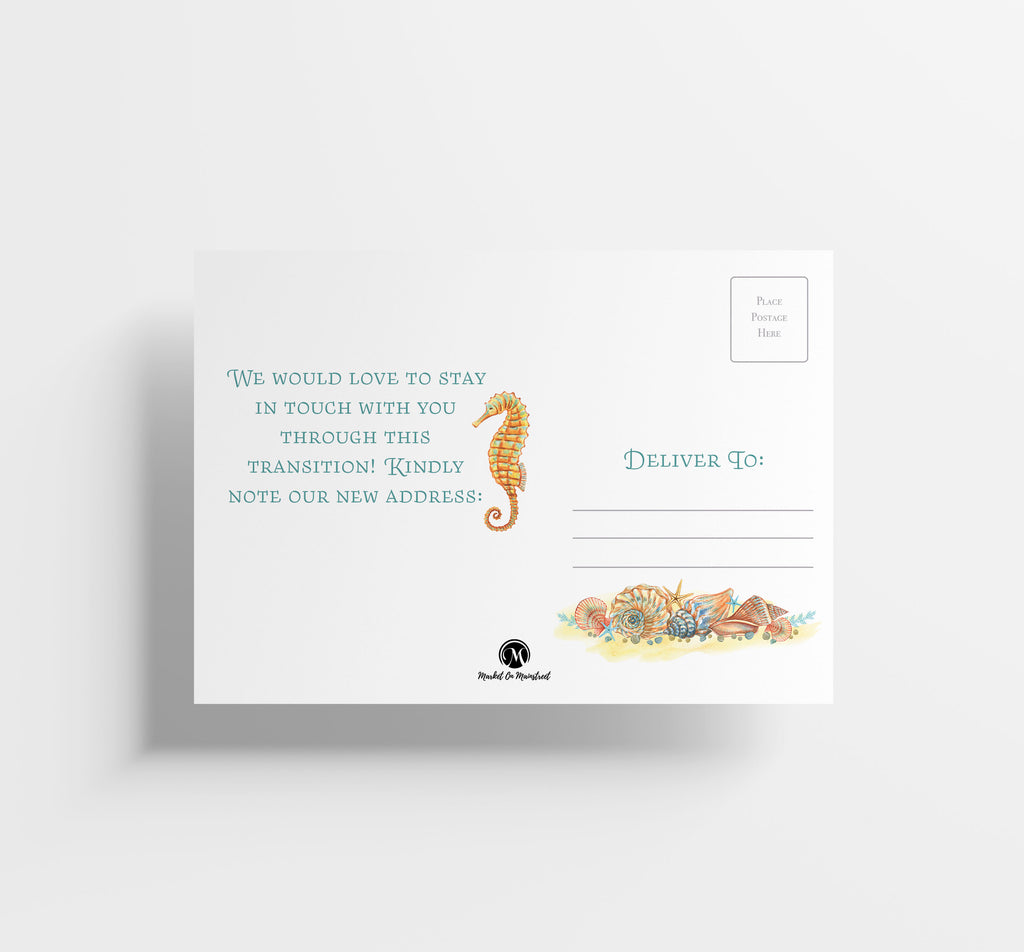 Change of Address Postcards - We've Moved To The Beach Cards (50 Count)