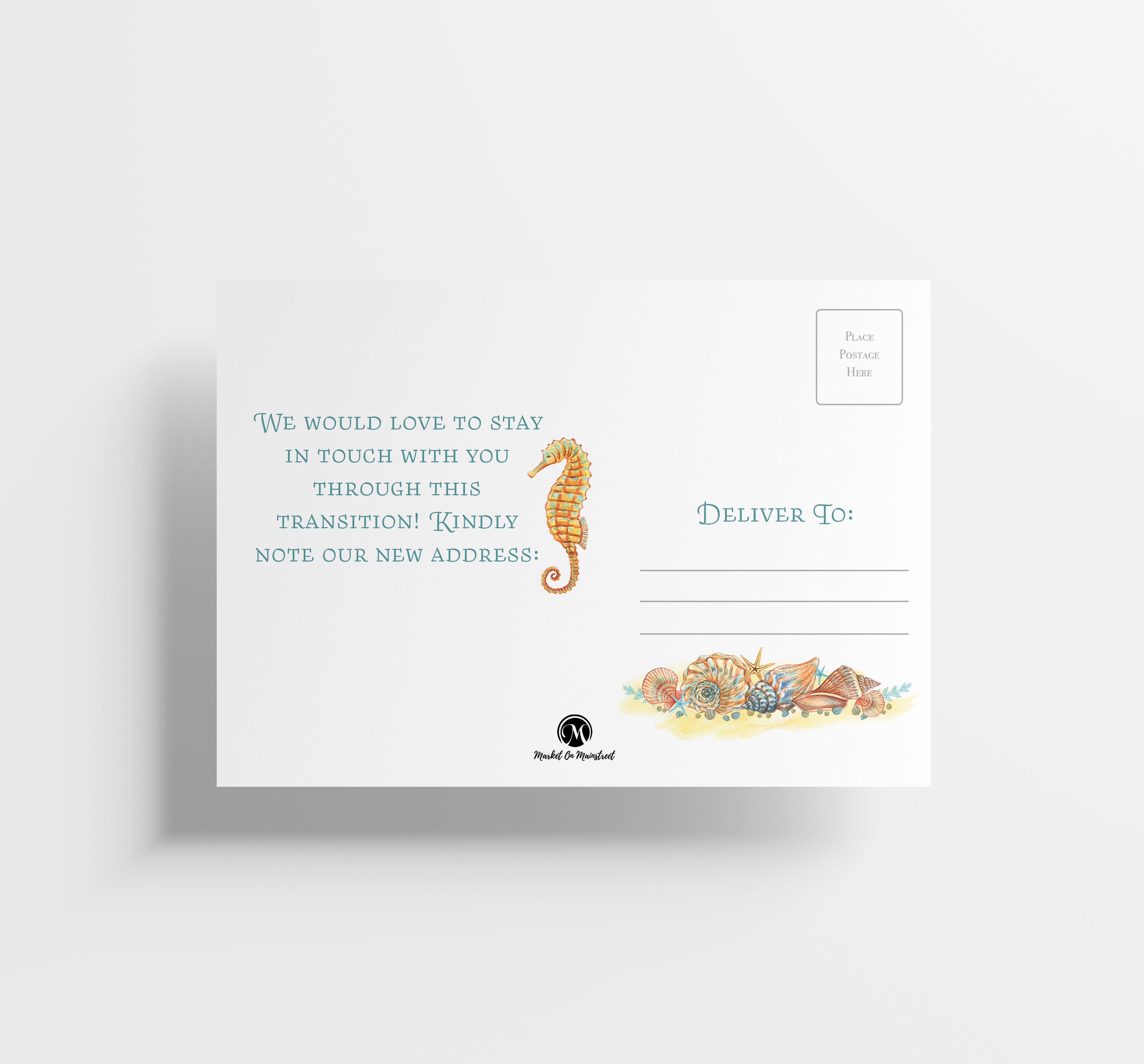 Change of Address Postcards - We've Moved To The Beach Cards (50 Count)