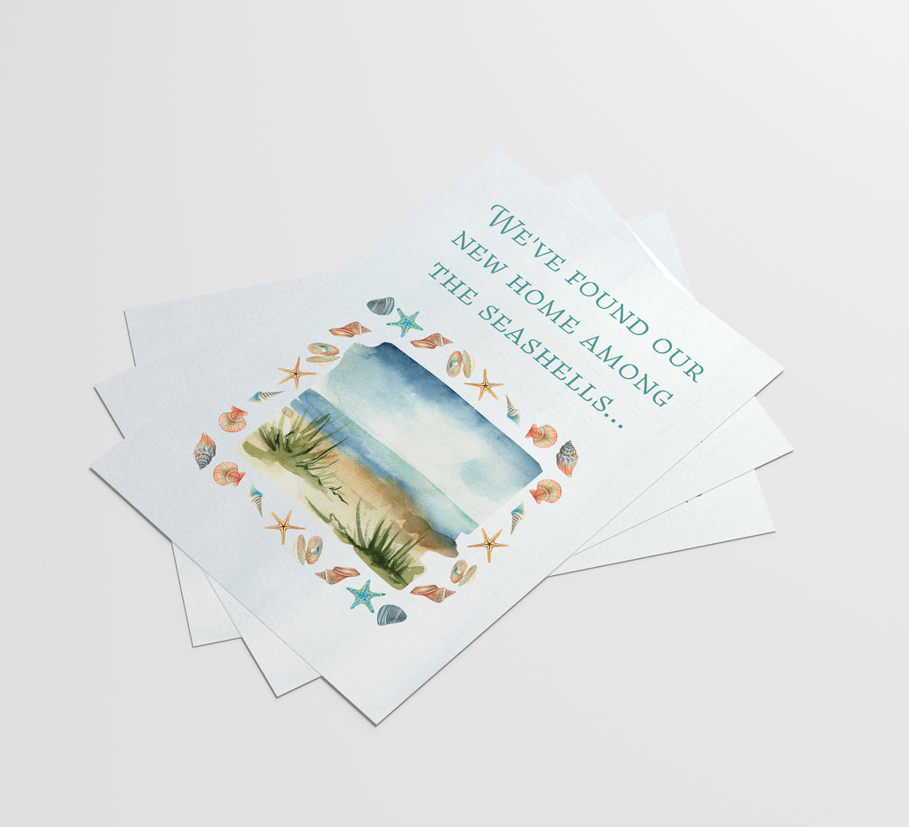Change of Address Postcards - We've Moved To The Beach Cards (50 Count)