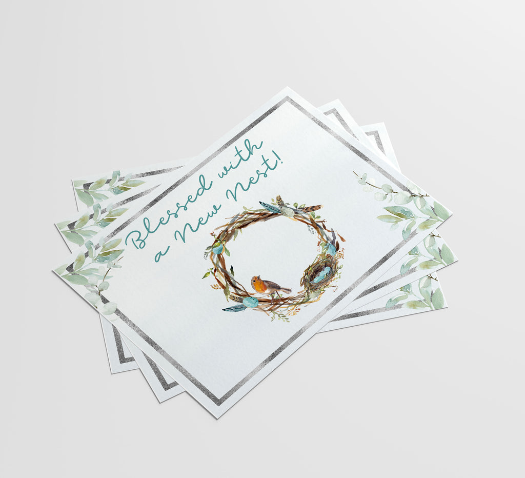 Change of Address Postcards - Blessed With A New Nest Cards (50 Count)