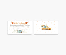 Load image into Gallery viewer, Little Pumpkin Books For Baby and Diaper Raffle Invitation Inserts (100 Count)

