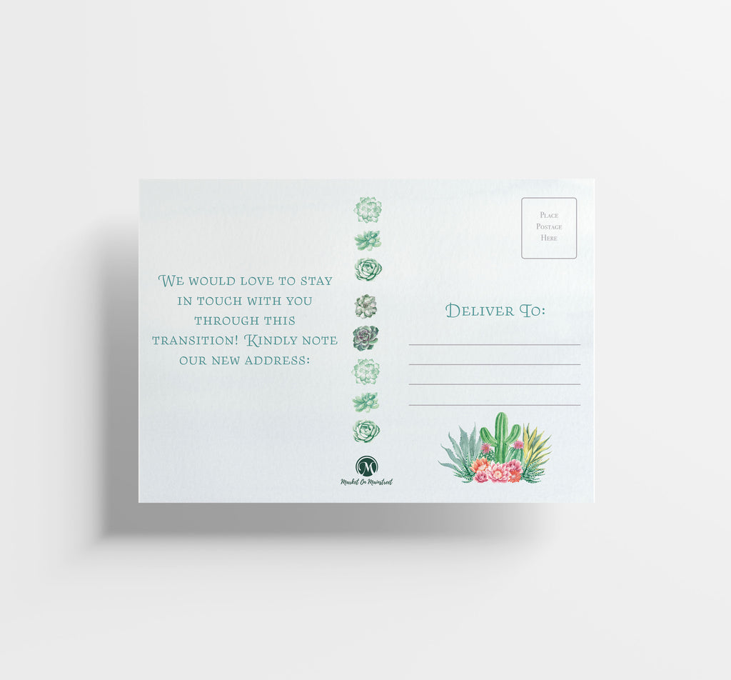 Change of Address Postcards - We've Moved To The Desert Cards (50 Count)