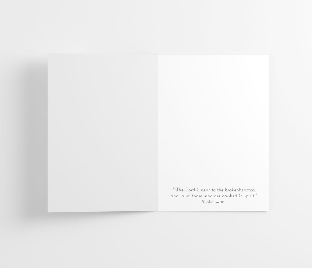 Watercolor Christian Sympathy Cards with Envelopes (25 Count)
