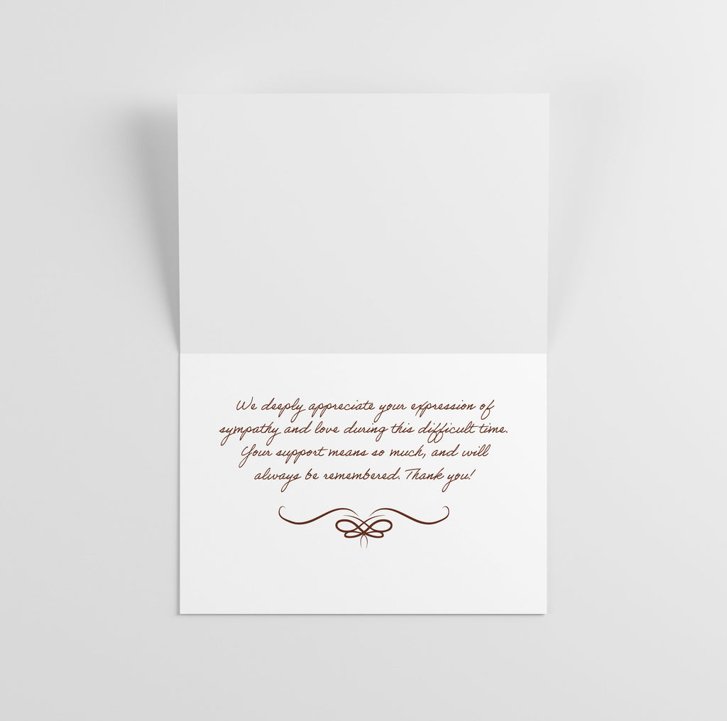 Sympathy/Funeral Thank You Cards - Country Church w/ Envelopes (25 Count)