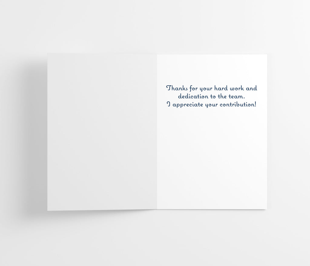 Employee Appreciation Cards w/ White Envelopes - Teamwork, Dreamwork (25 Count)