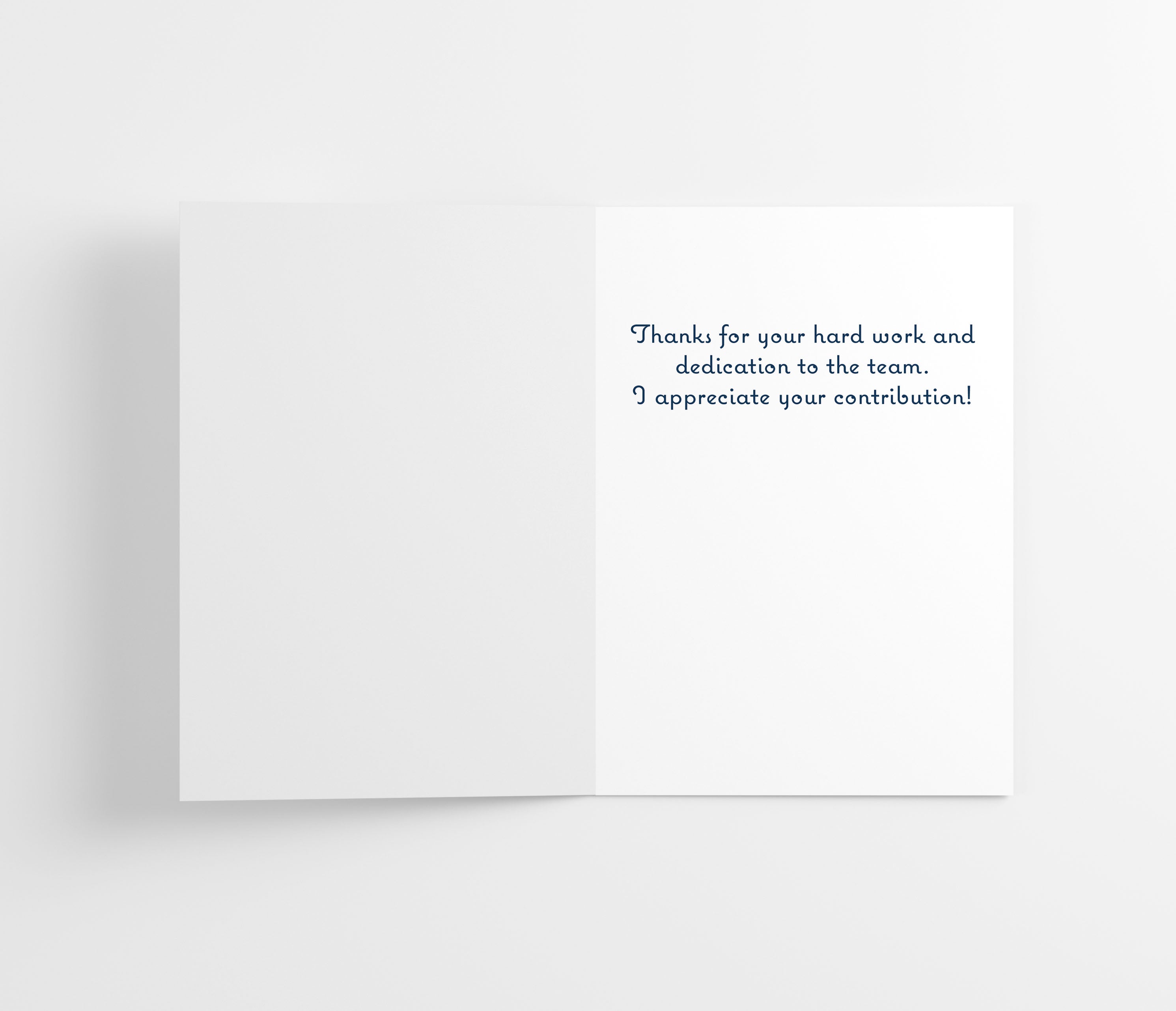 Employee Appreciation Cards w/ White Envelopes - Teamwork, Dreamwork (25 Count)