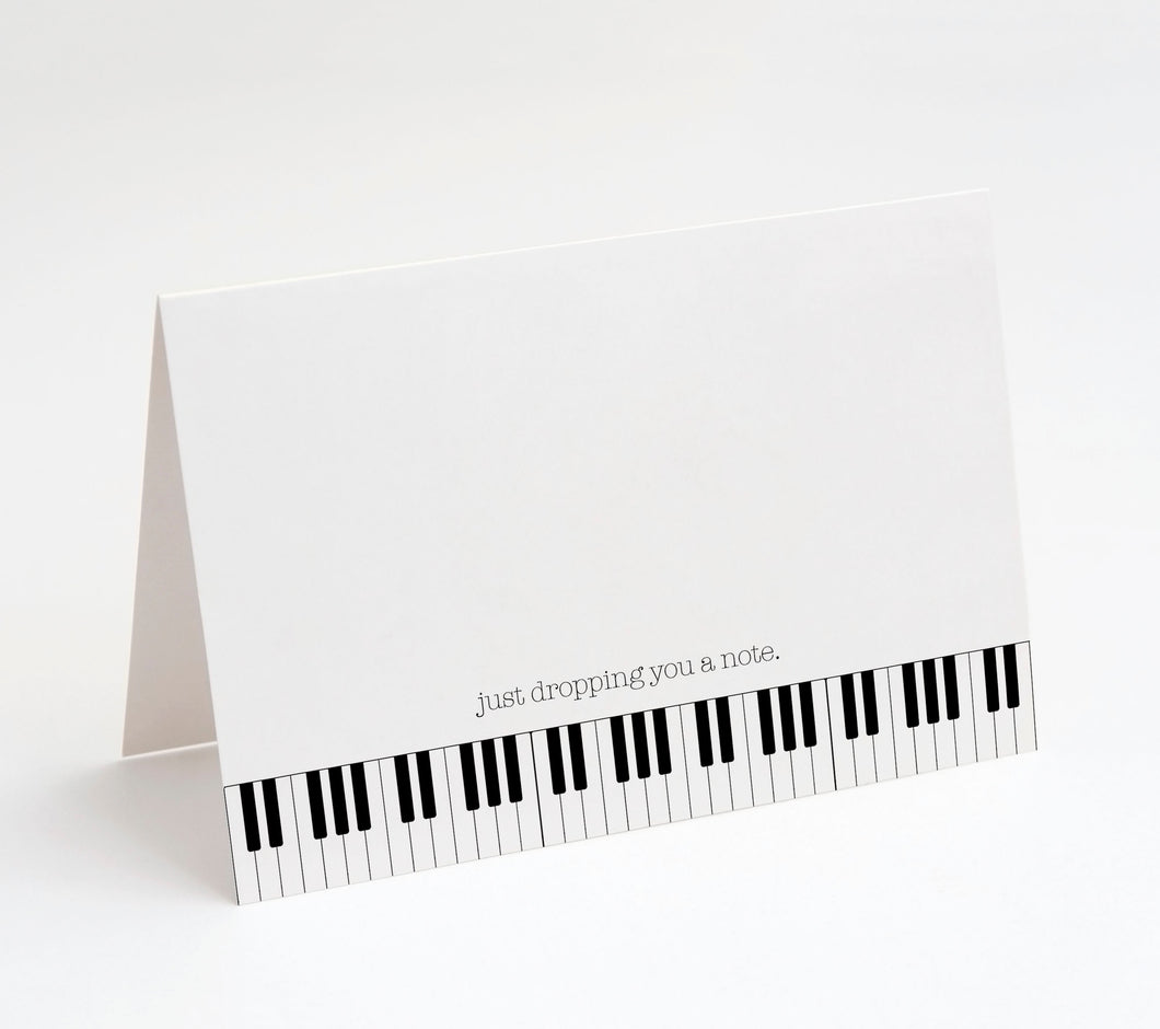 Music Note Cards with Envelopes, Blank Inside, 25 Count, Made in the U.S.A.