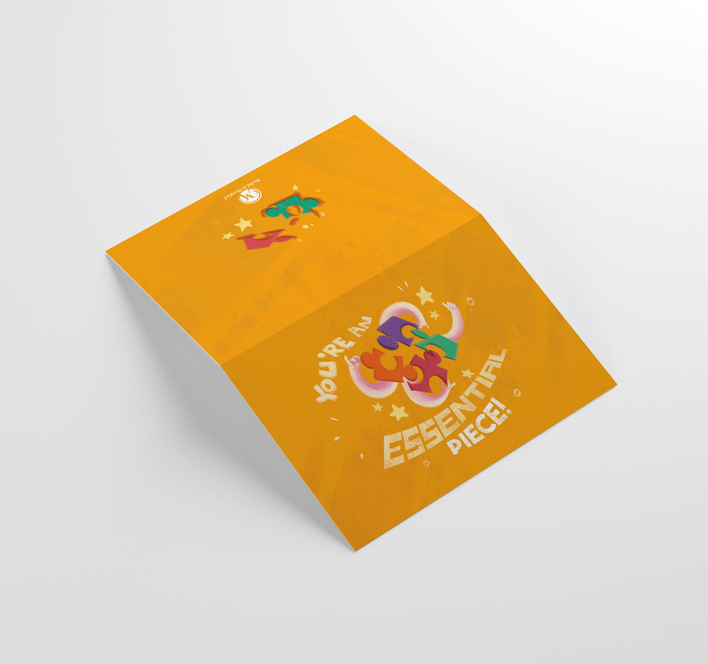 Employee Appreciation "Essential Piece" Cards w/ Envelopes (25 Count)