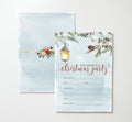 Evergreen Christmas Party Invitations (25 Count)