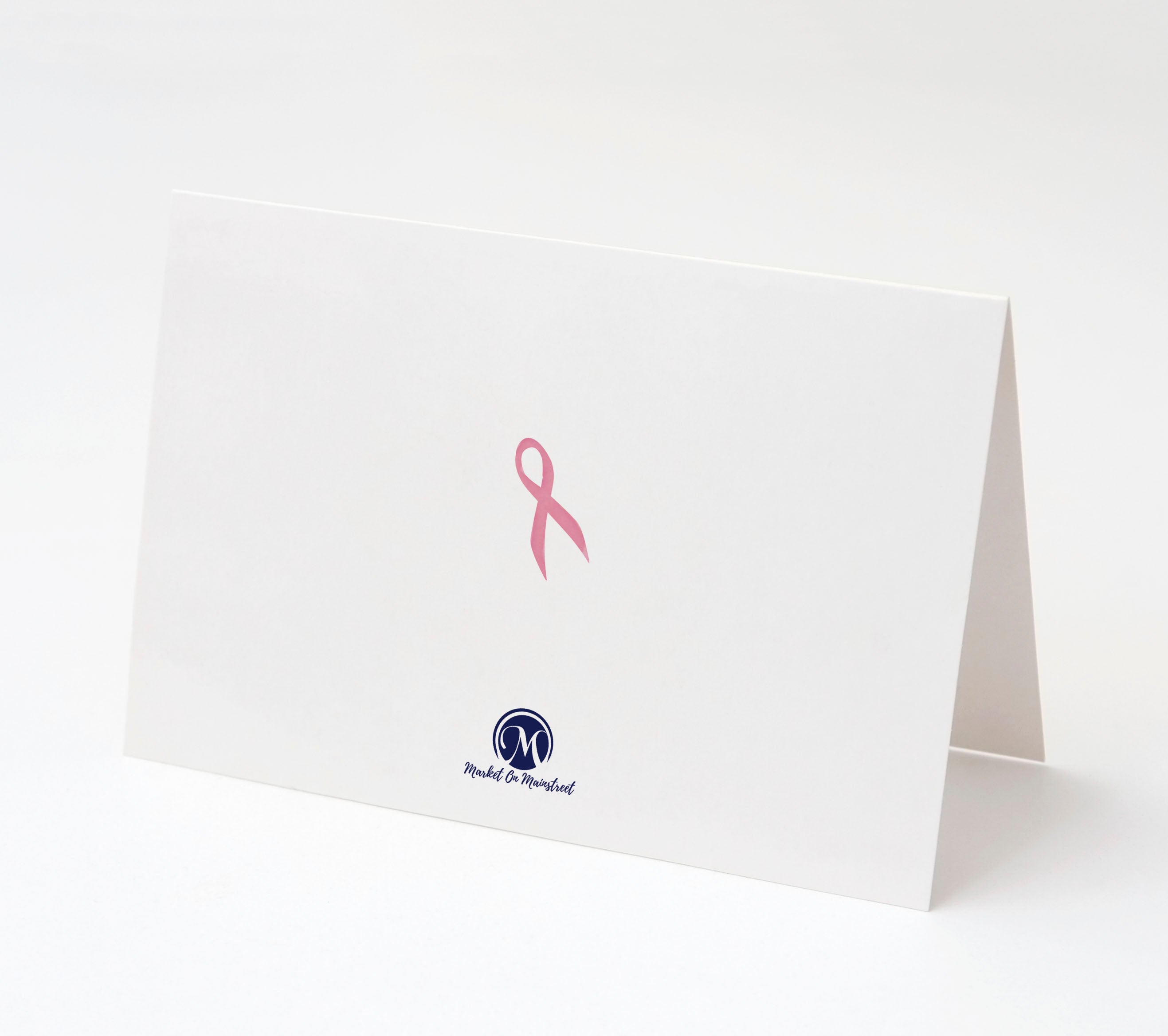 Pink Floral - Breast Cancer Support Thank You Cards w/ White Envelopes (25 Count)