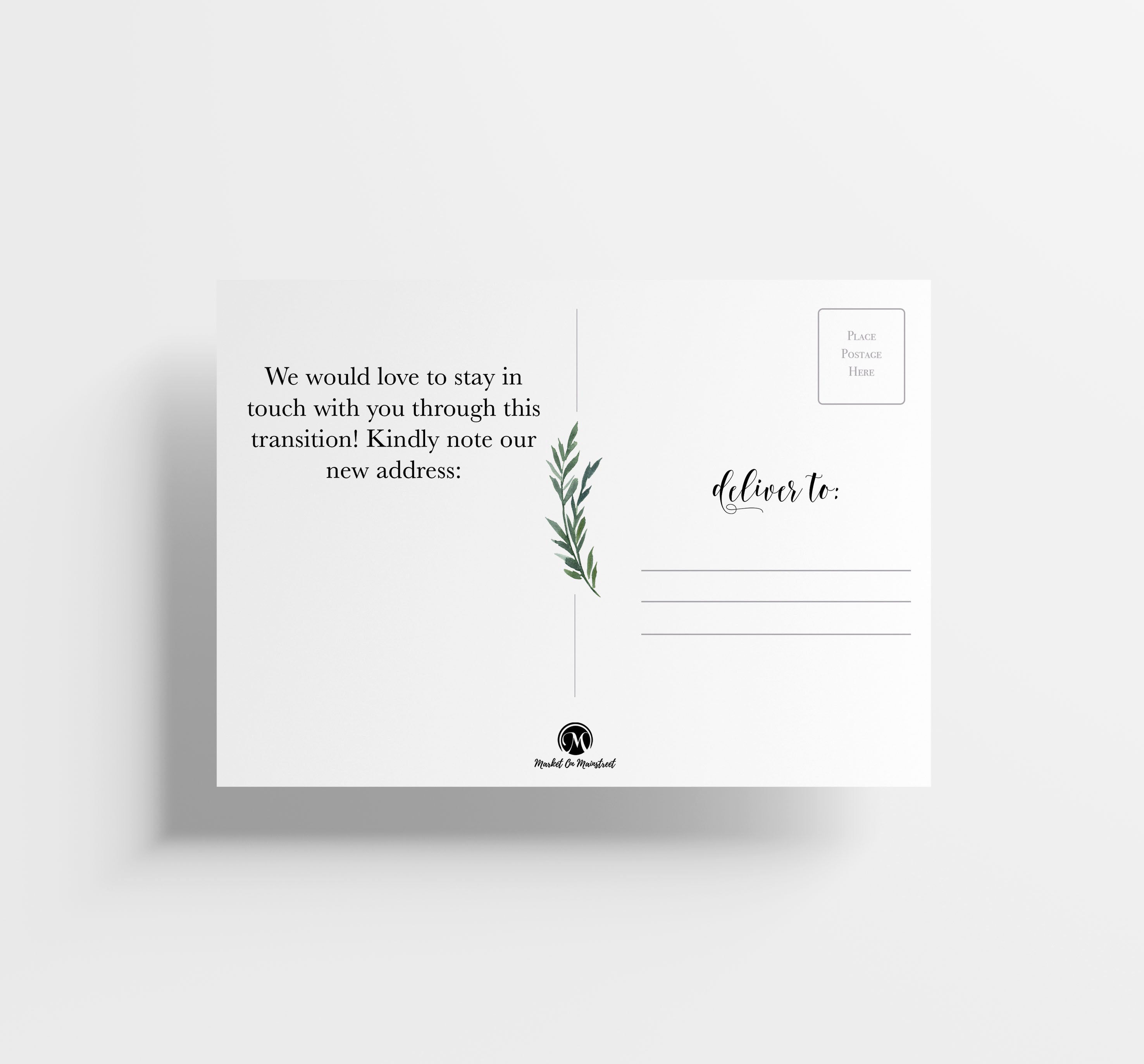 Change Of Address Postcards - Chic Farmhouse Red Door (50 Count)