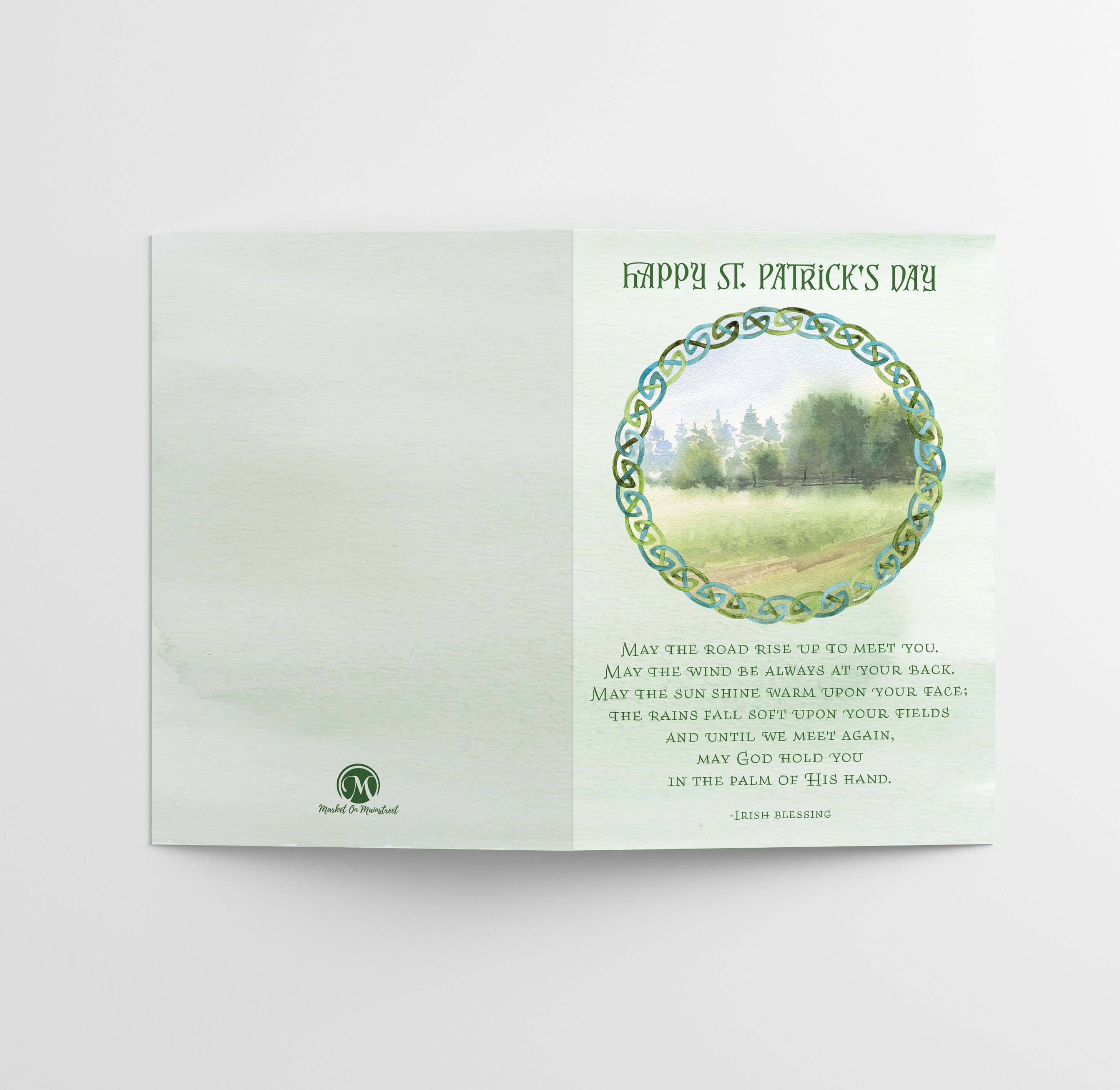 St. Patrick's Day Greeting Cards w/ White Envelopes (25 Count)