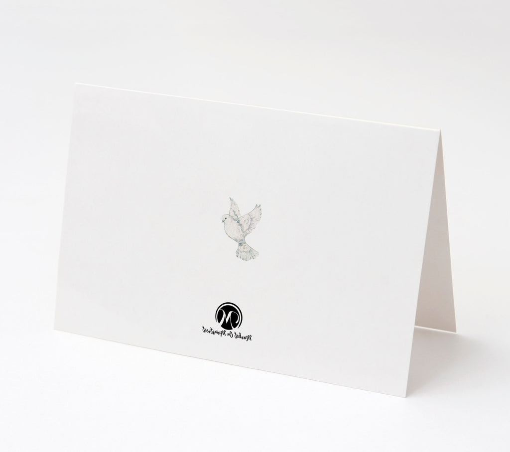Sympathy/Funeral Thank You Cards - Watercolor Mountain w/ Envelopes (25 Count)