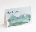 Sympathy/Funeral Thank You Cards - Watercolor Mountain w/ Envelopes (25 Count)