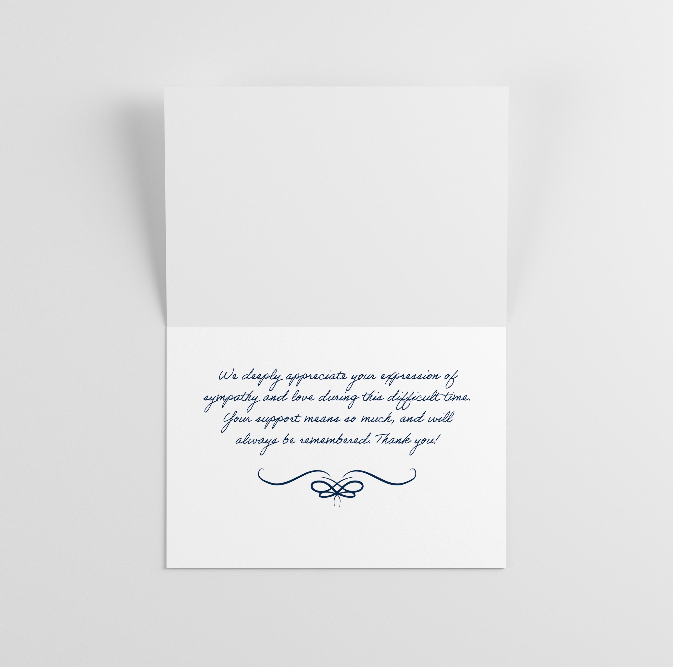 Sympathy/Funeral Thank You Cards - Watercolor Mountain w/ Envelopes (25 Count)