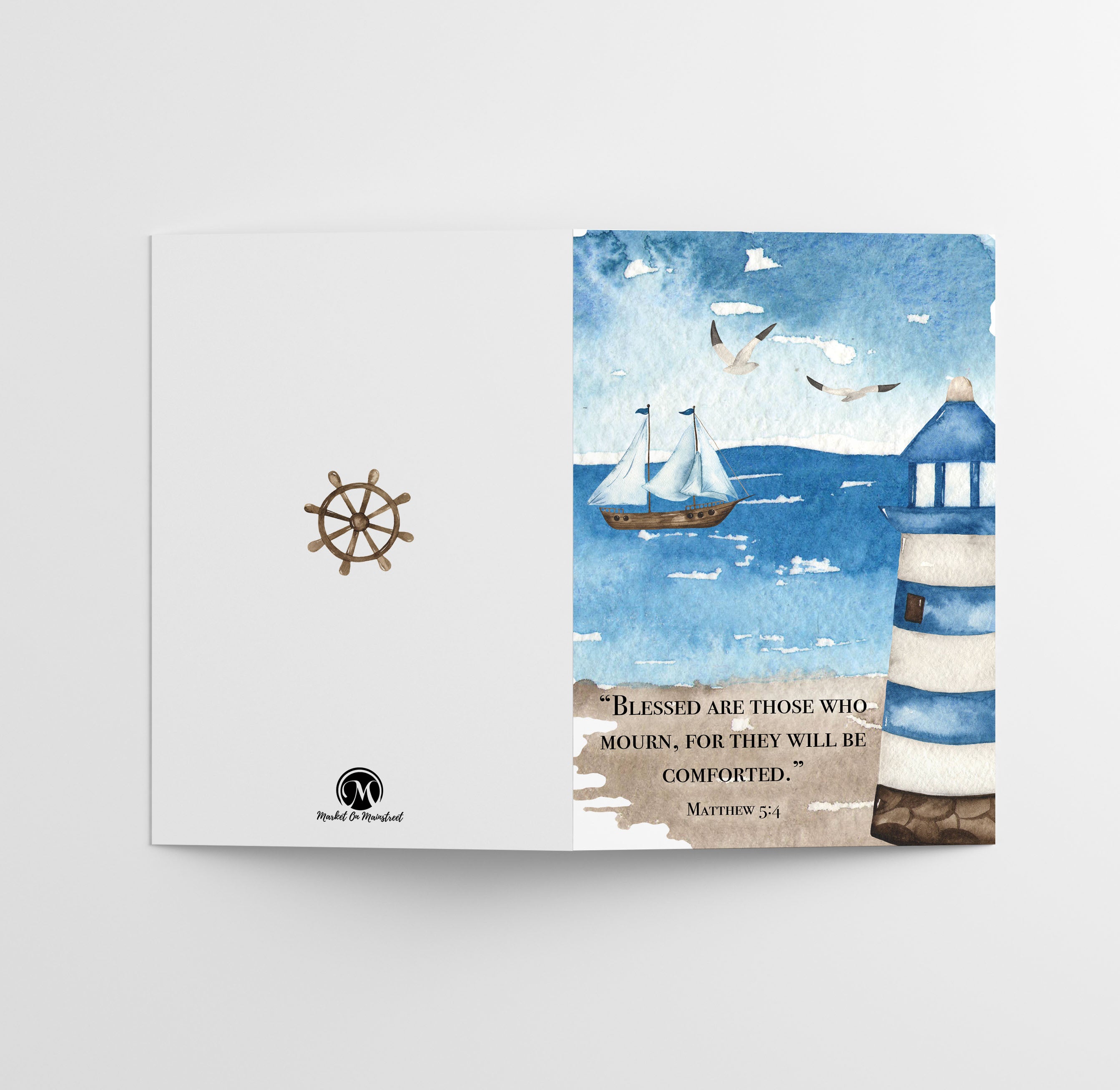 Watercolor Christian Sympathy Cards with Envelopes (25 Count)