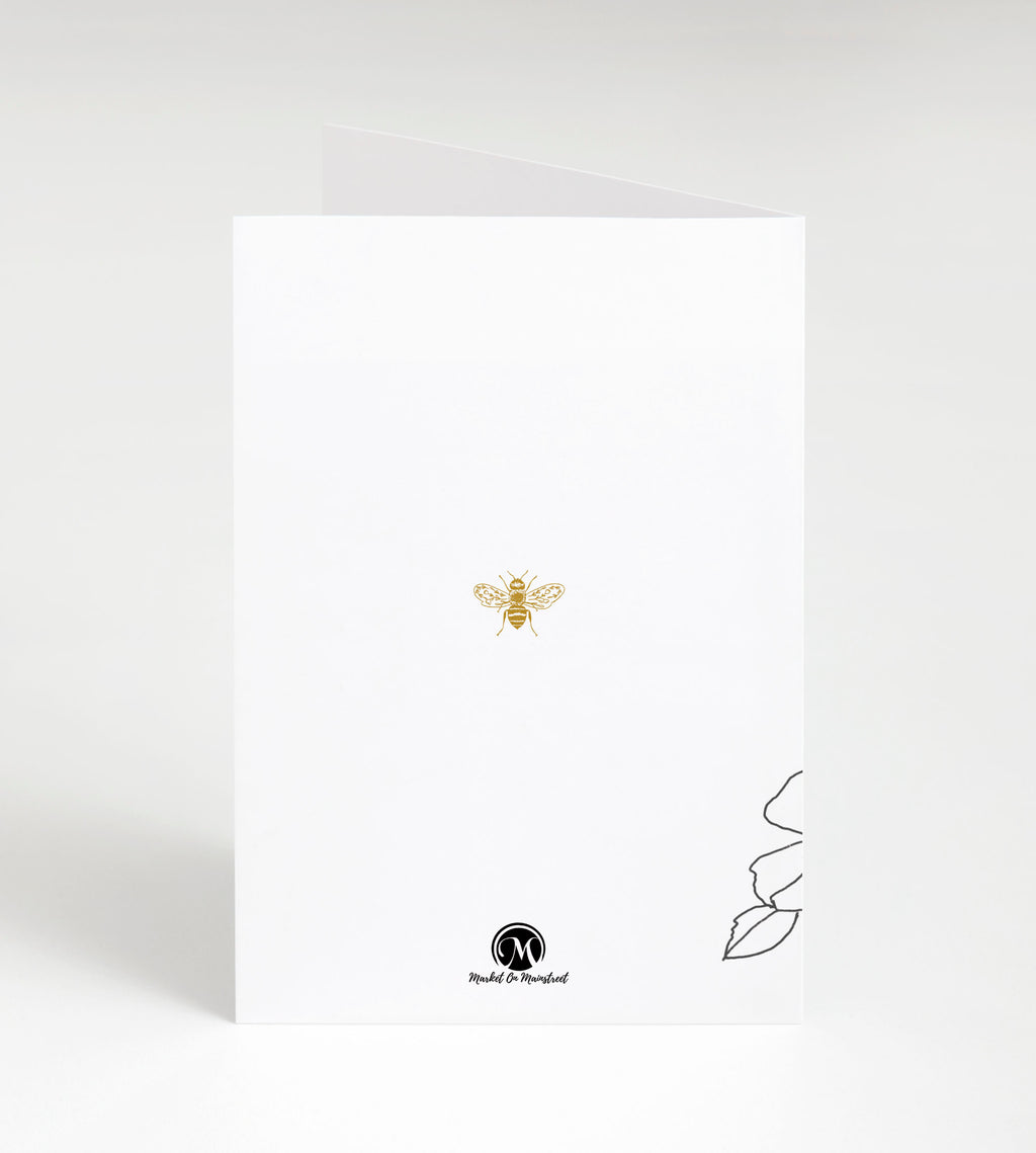 Bumble Bee Thank You Cards w/ White Envelopes, Blank Inside, 25 Count, Made in the U.S.A