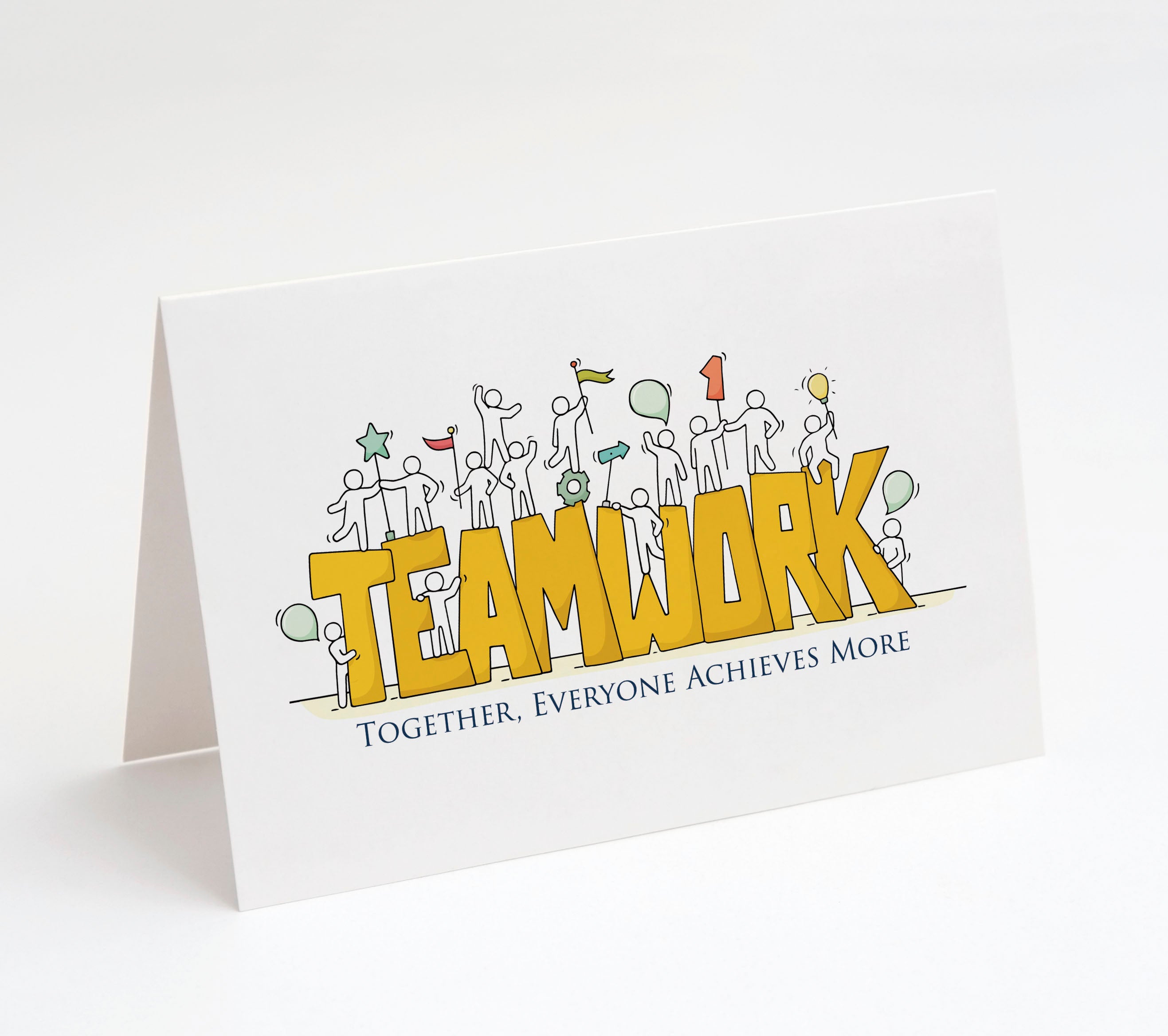 Employee Appreciation Cards w/ White Envelopes - T.E.A.M. (25 Count)
