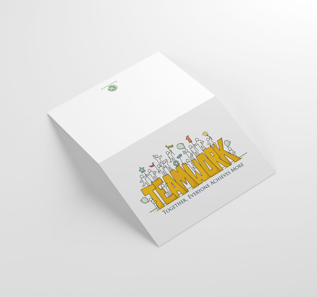 Employee Appreciation Cards w/ White Envelopes - T.E.A.M. (25 Count)